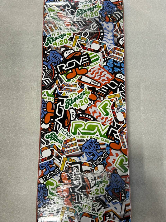 Rove STICKER BOMB Skateboard Deck