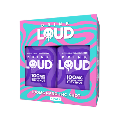 Drink Loud | Grape Crash + 2:1 CBN - Sleep (4 Pack)